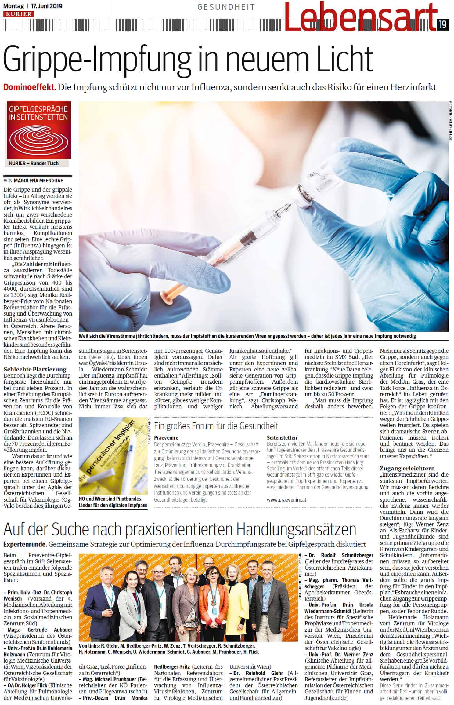 Kurier: 17. Juni 2019